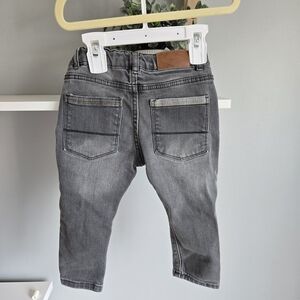 Zara Baby Dark Denim Adjustable Jeans - 12-18M